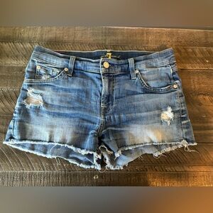 7 FOR ALL MANKIND Jean Shorts Size 26